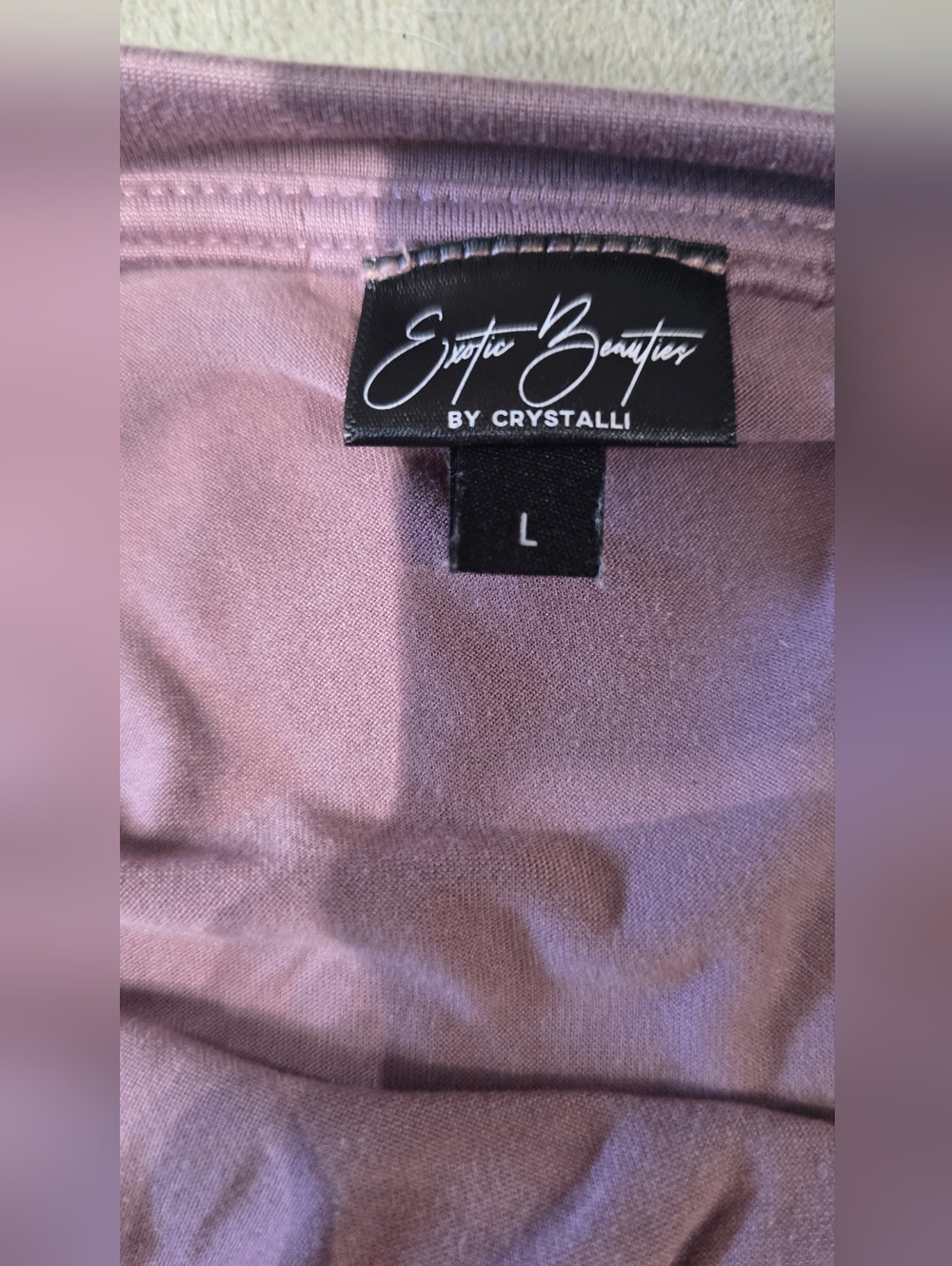 Lavender Long-Sleeve Ruched Drawstring Top - Picture 2 of 5
